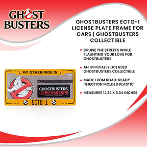 Ghostbusters ECTO-1 License Plate Frame For Cars | Ghostbusters Collectible