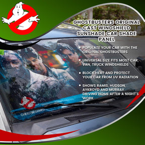 Ghostbusters Original Cast Windshield Sunshade Car Shade Panel