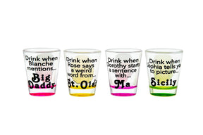 Golden Girls Shot Glasses Set of 4