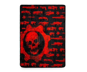 Gears of War Crimson Omen Guns Lightweight Fleece Throw Blanket | 50 x 60 Inches