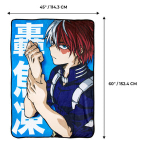 My Hero Academia Shoto Todoroki 45 x 60 Inch Fleece Throw Blanket