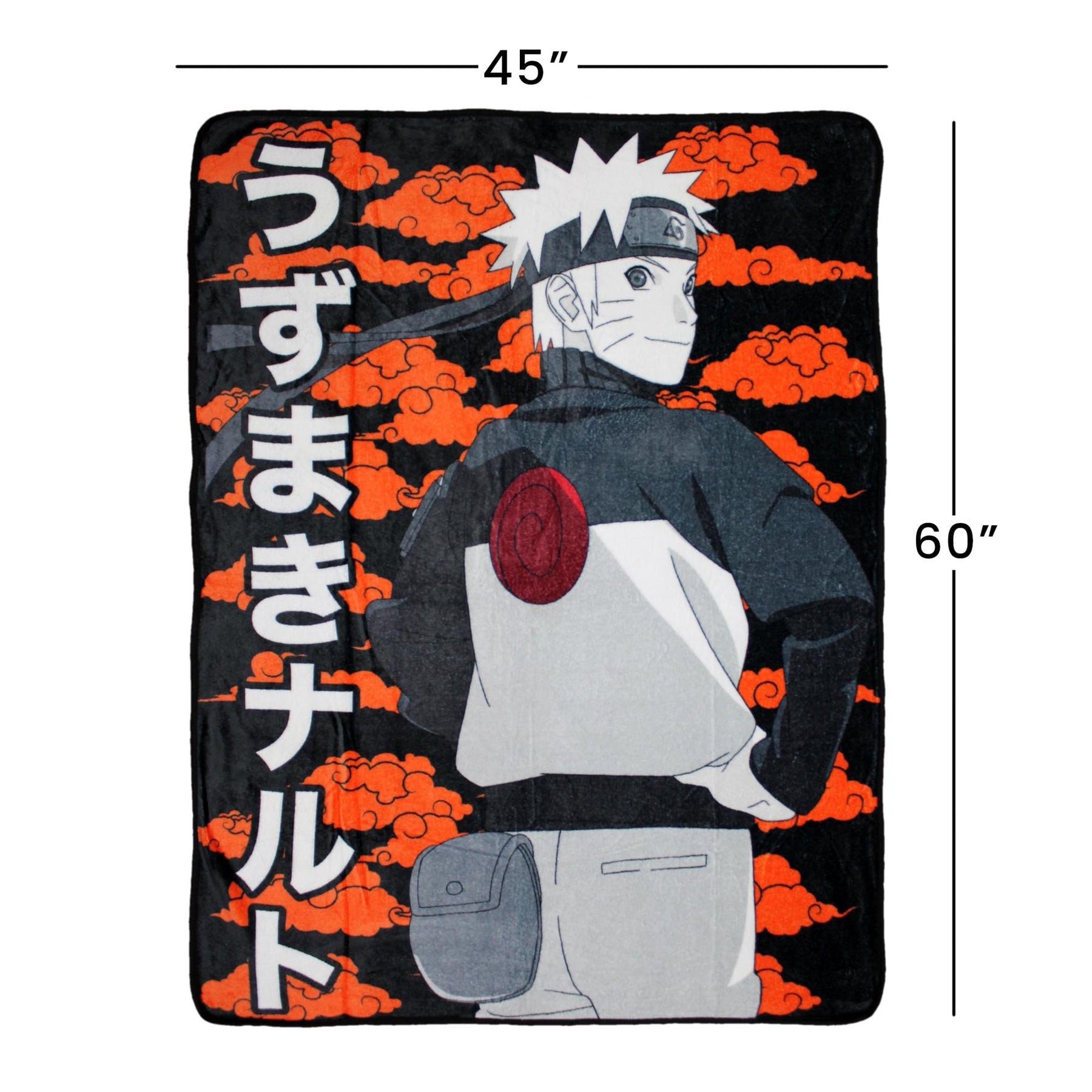 Naruto Shippuden Characters 45 x 60 Inch Fleece Throw Blanket