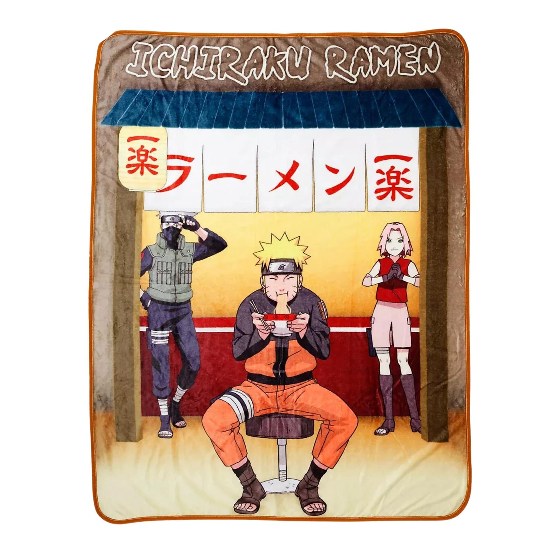 Naruto Eating Ramen 45 x 60 Inch Fleece Throw Blanket