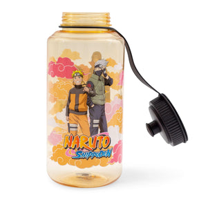 Naruto Shippuden Characters Water Bottle With Push Cap | Holds 32 Ounces