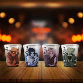 Naruto Shippuden 1.5oz Shot Glasses Set of 4