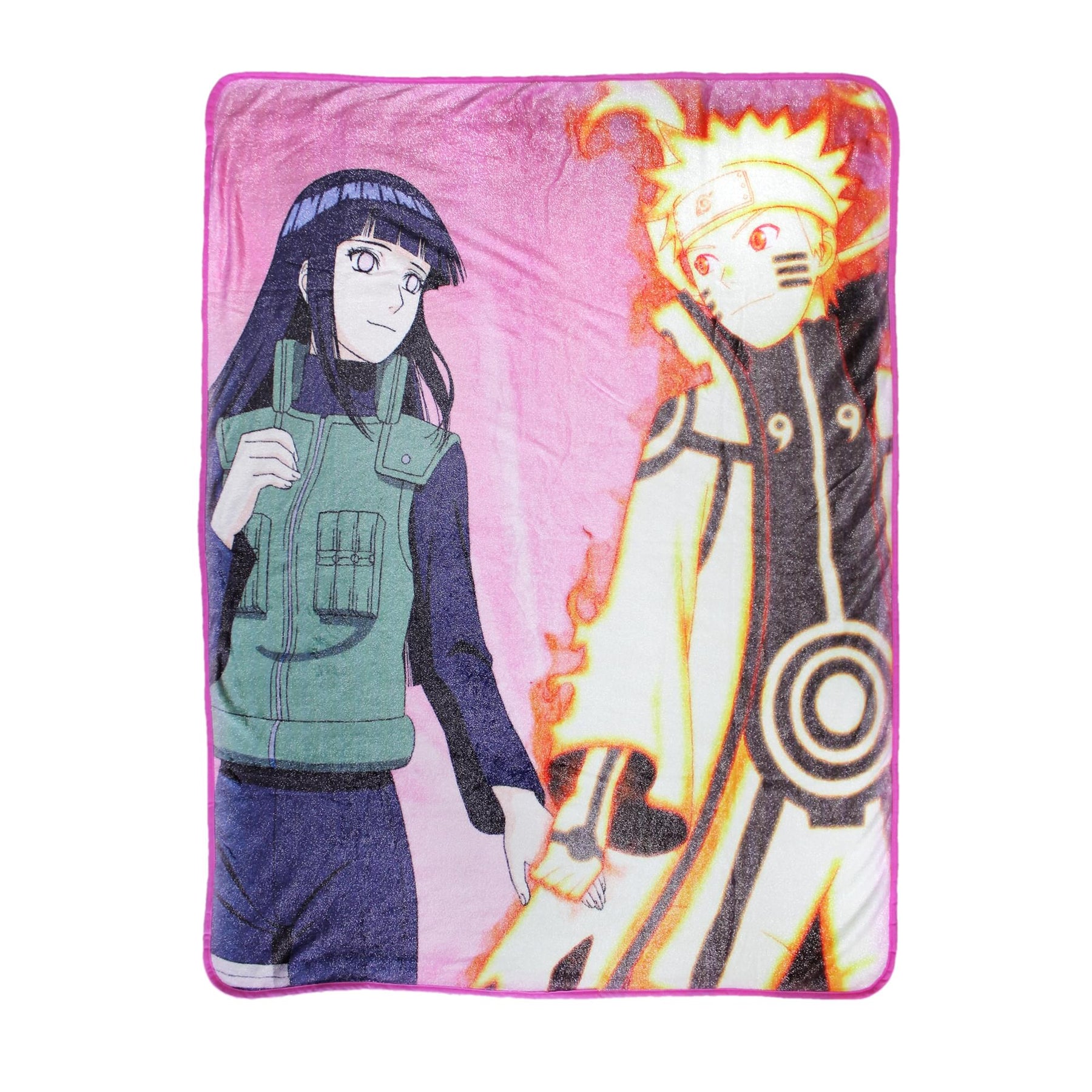 Naruto Shippuden Hinata & Naruto Glitter Throw Blanket