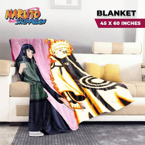 Naruto Shippuden Hinata & Naruto Glitter Throw Blanket