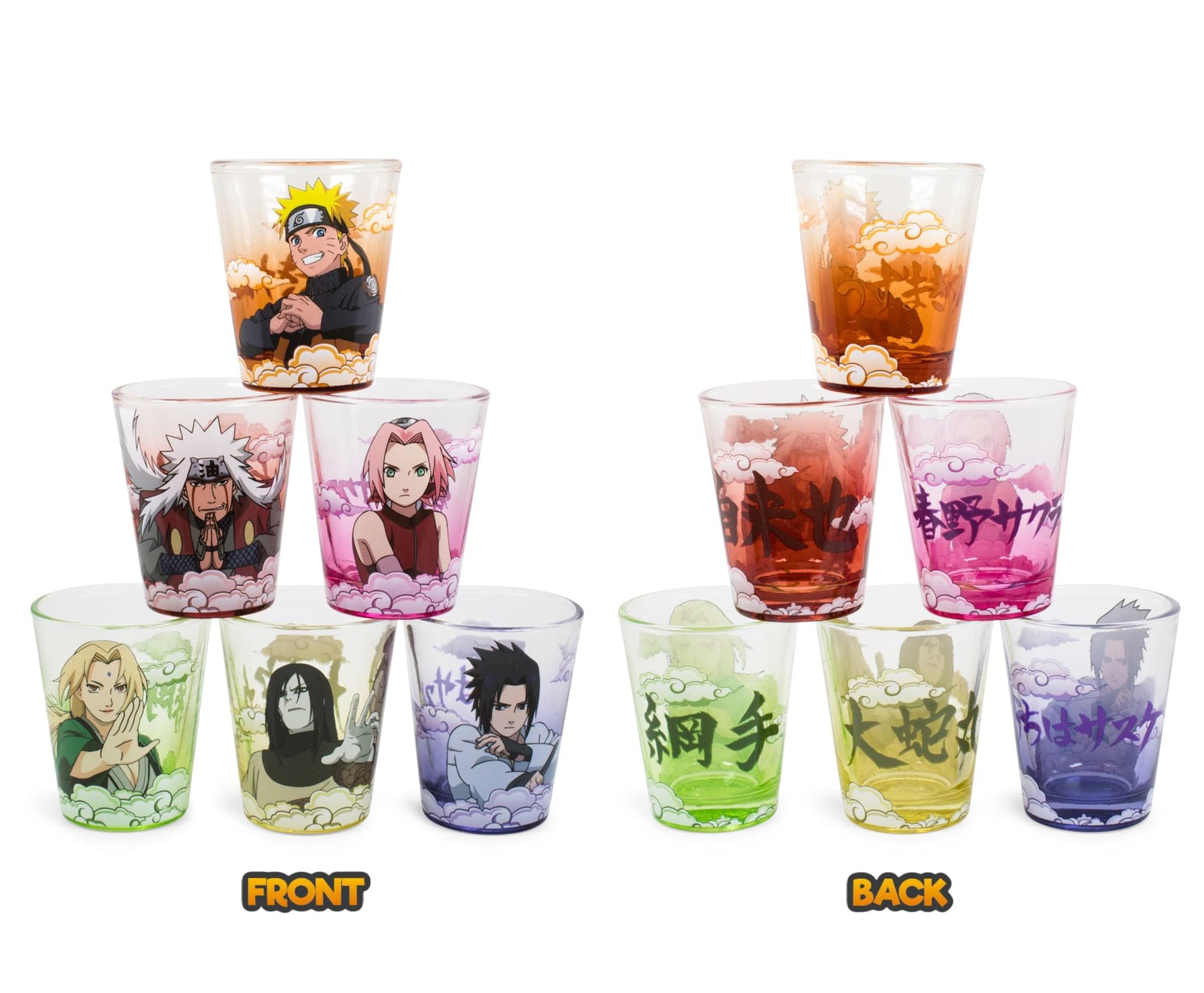 Naruto 2-Ounce Round Shot Glass Blind Pack | One Random