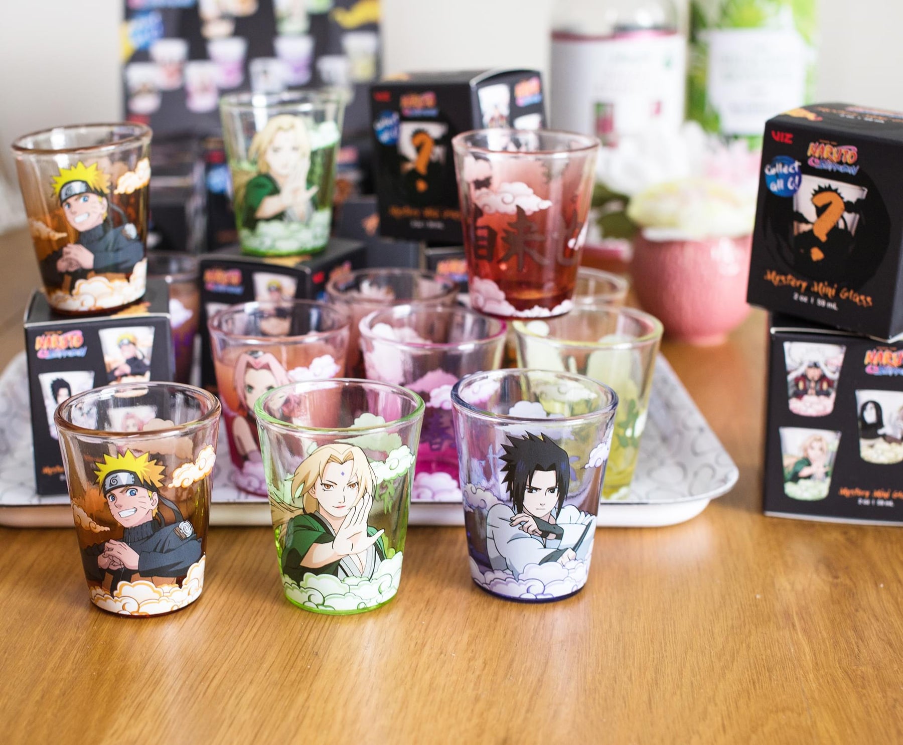 Naruto 2-Ounce Round Shot Glass Blind Pack | One Random