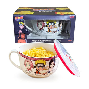 Naruto Shippuden 12oz Soup Mug with Plastic Lid