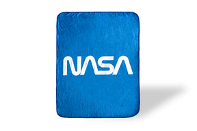 NASA Logo Fleece Soft Throw Blanket | Large NASA Blanket | 60 x 45 Inches