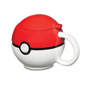 Pokemon Ceramic Mug Set of 4: Molded Pokeballs, Pikachu, XY