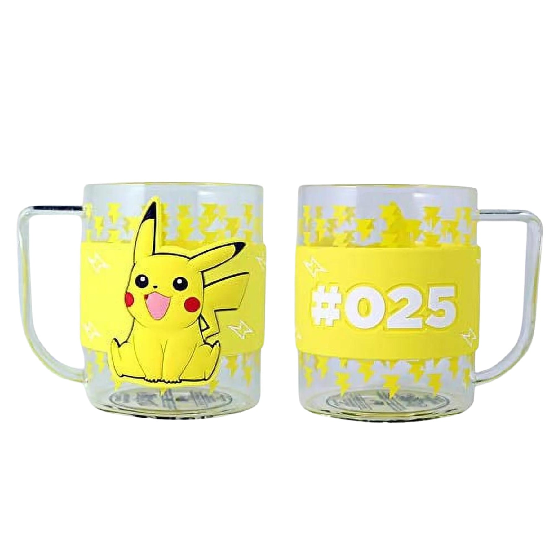 Pokemon Pikachu 16oz Glass Coffee Mug With Sleeve