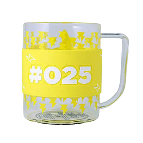 Pokemon Pikachu 16oz Glass Coffee Mug With Sleeve