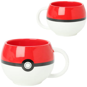 Pokemon Ceramic Mug Set of 4: Molded Pokeballs, Pikachu, XY