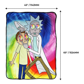 Rick and Morty Spiritual Leader Rick 45 x 60 Inch Fleece Throw Blanket