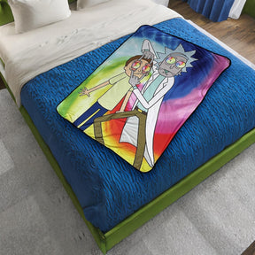 Rick and Morty Spiritual Leader Rick 45 x 60 Inch Fleece Throw Blanket