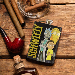 Rick and Morty "Get Schwifty" 8oz Flask