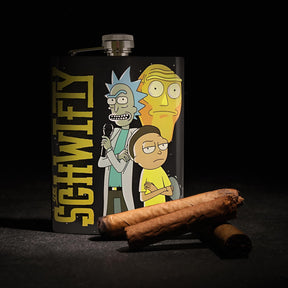 Rick and Morty "Get Schwifty" 8oz Flask