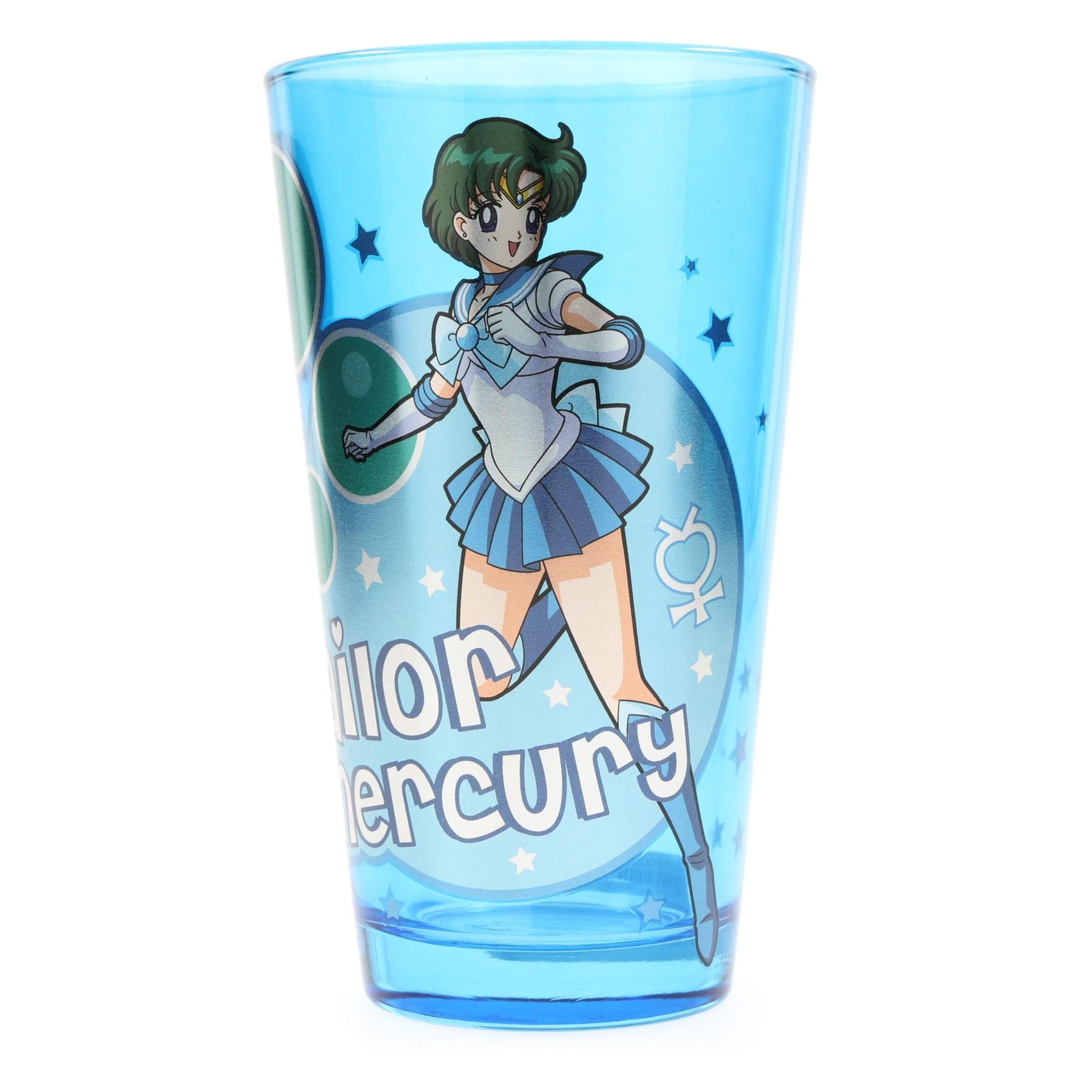 Sailor Moon Sailor Mercury 16oz Blue Pint Glass