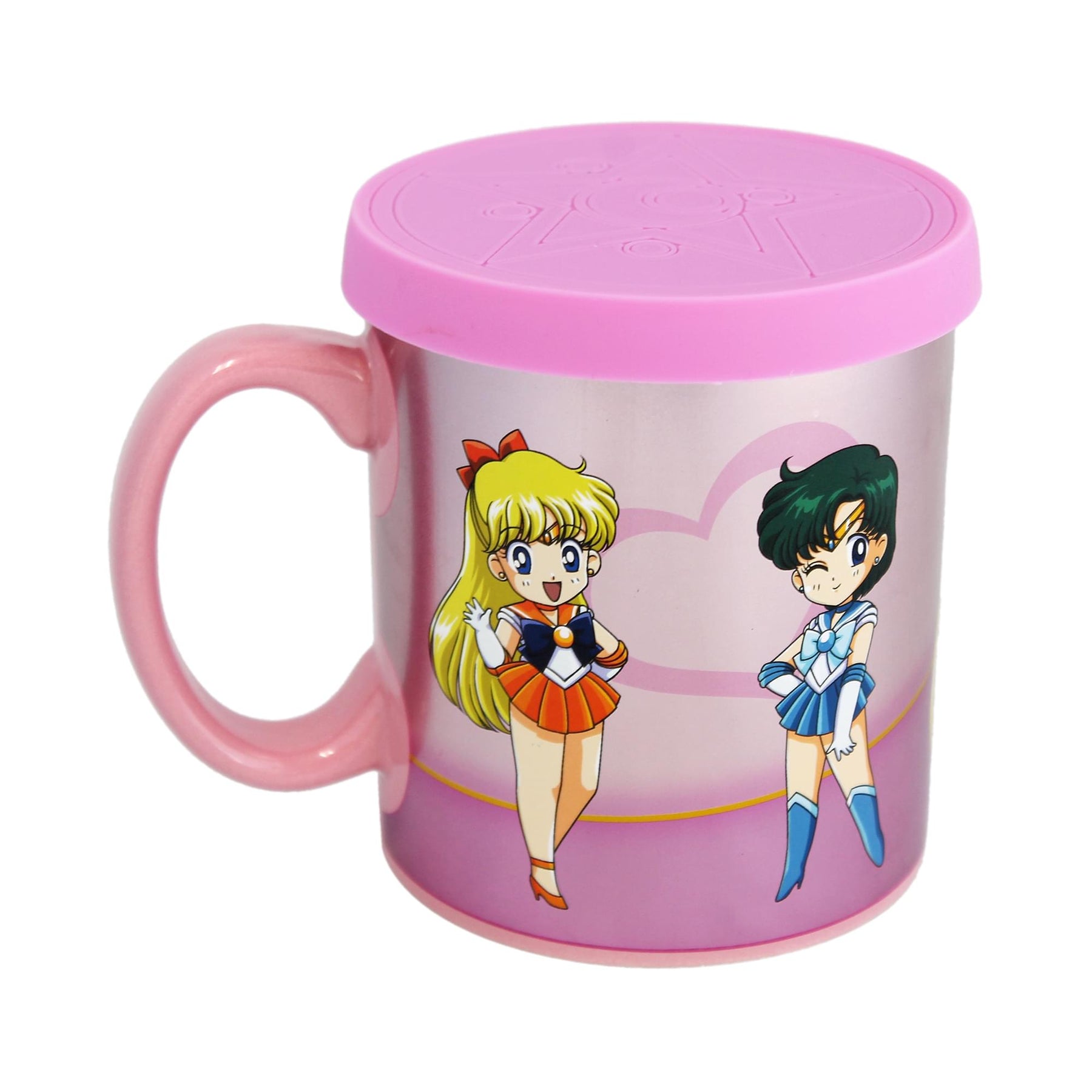 Sailor Moon Sailor Scouts 16 Ounce Ceramic Mug with Lid