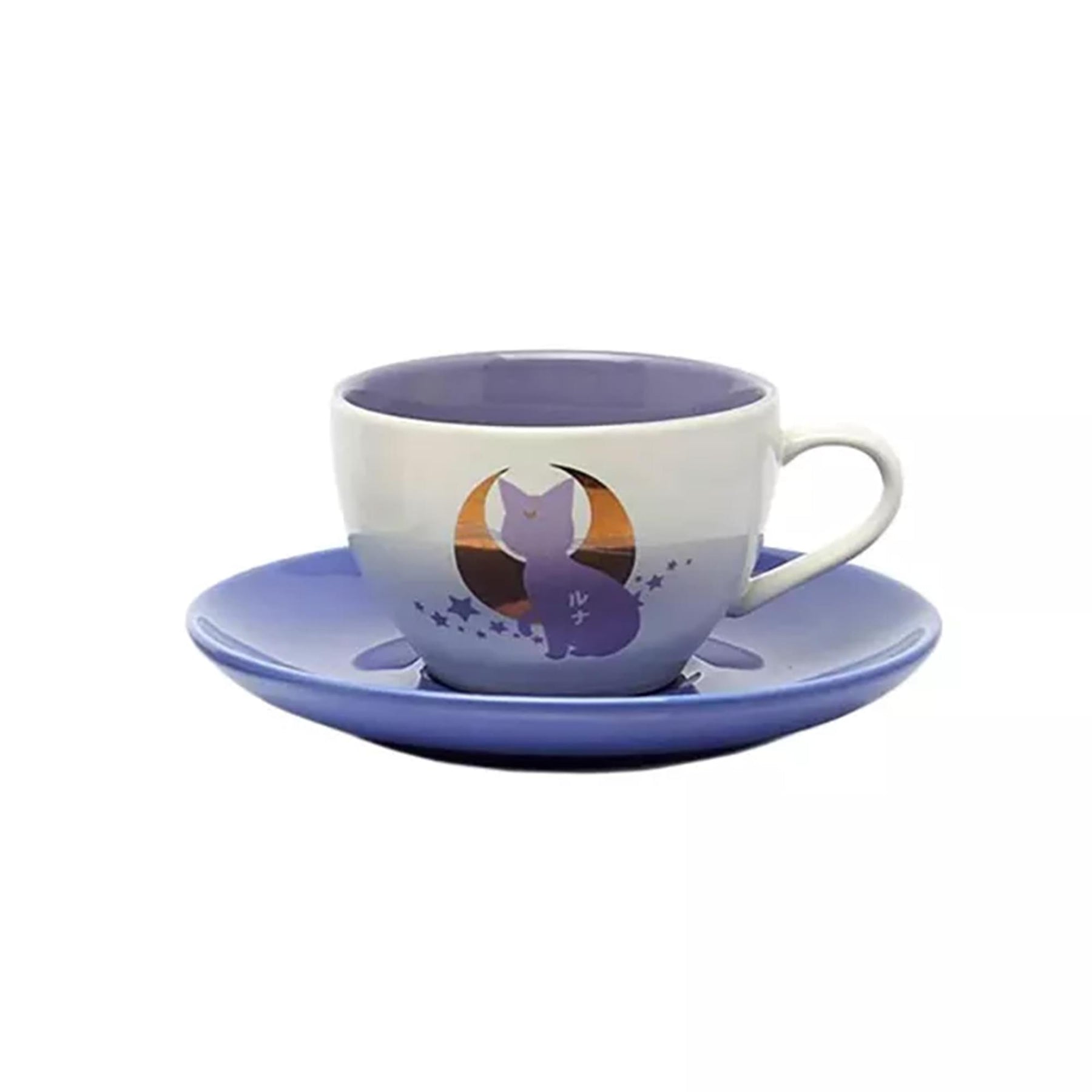 Sailor Moon Luna and Artemis 4 Piece Tea Cup Set