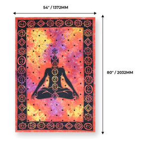 Zen Yoga 54 x 80 Inch Fabric Wall Tapestry