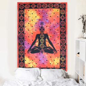 Zen Yoga 54 x 80 Inch Fabric Wall Tapestry