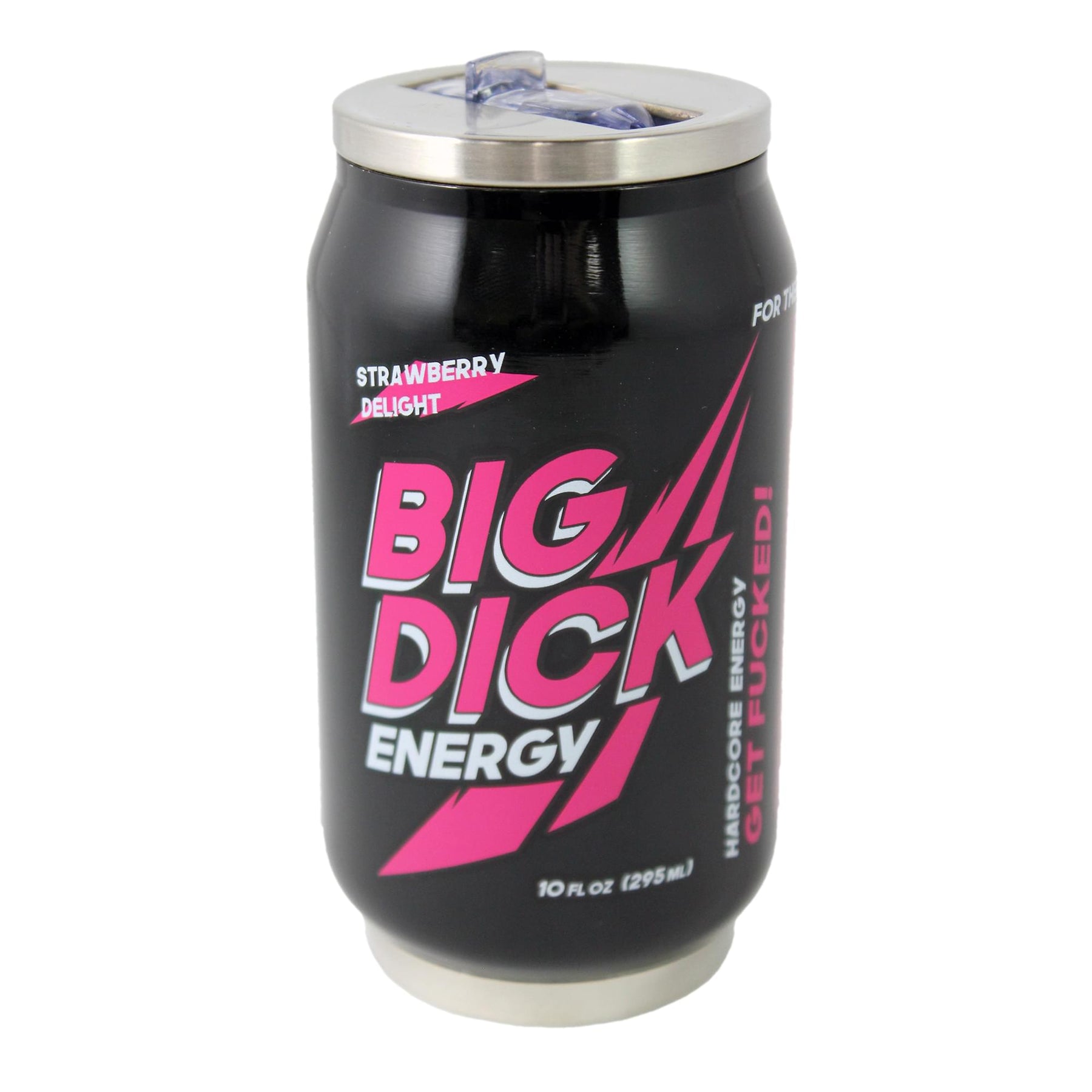 Big D#@k Energy 10oz Stainless Steel Travel Can