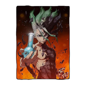 Dr. Stone Senku Ishigami 45 x 60 Inch Fleece Throw Blanket