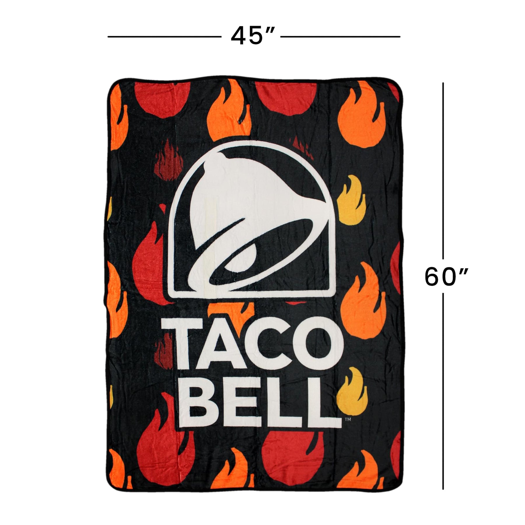 Taco Bell Logo 45 x 60 Inch Fleece Throw Blanket