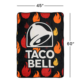 Taco Bell Logo 45 x 60 Inch Fleece Throw Blanket