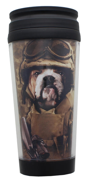 Combat Sam 16oz Plastic Travel Mug