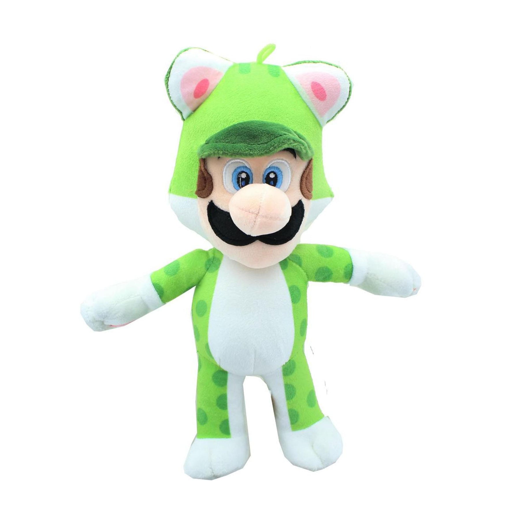 Super Mario 12 Inch Character Plush | Neko Cat Luigi