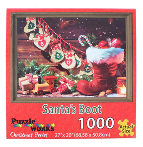 Santas Boot 1000 Piece Jigsaw Puzzle