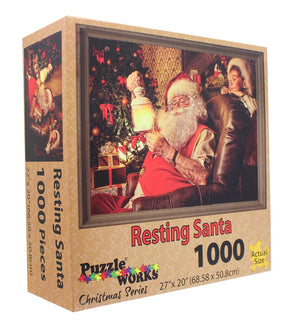 Resting Santa 1000 Piece Jigsaw Puzzle