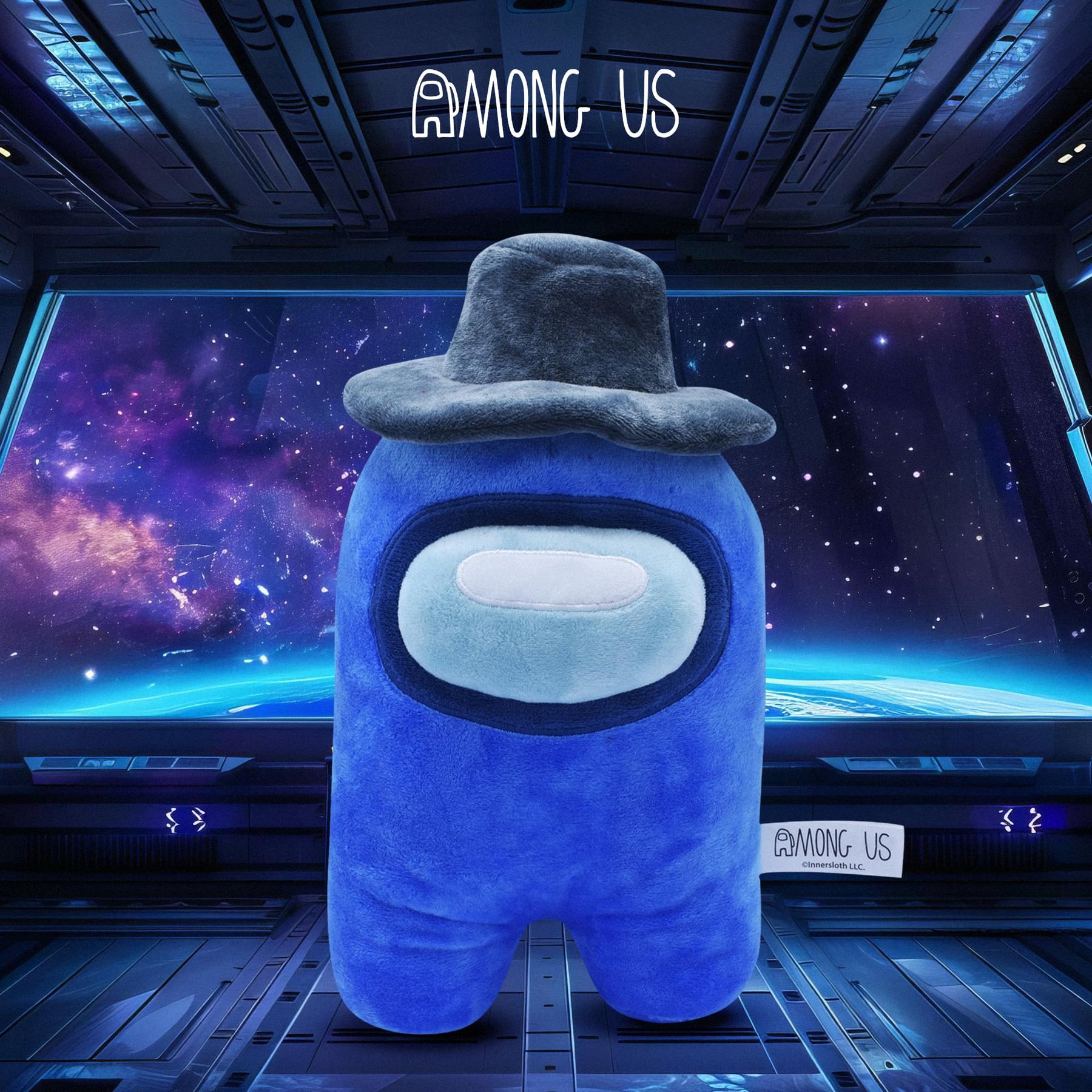 Among Us 7 Inch Plush | Blue Crewmate w/ Hat