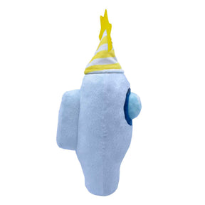 Among Us 7 Inch Plush | White Crewmate w/ Party Hat