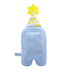 Among Us 7 Inch Plush | White Crewmate w/ Party Hat