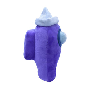 Among Us 7 Inch Plush | Purple Crewmate w/ Paper Hat