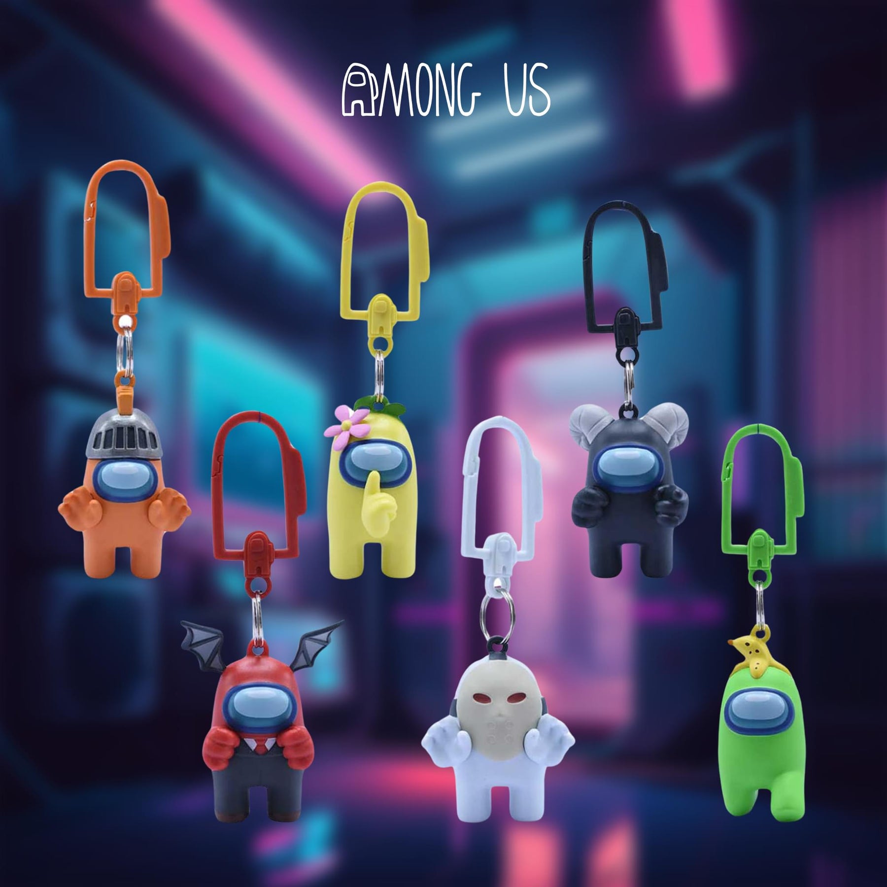 Among Us Series 2 Backpack Hanger | Set of 12