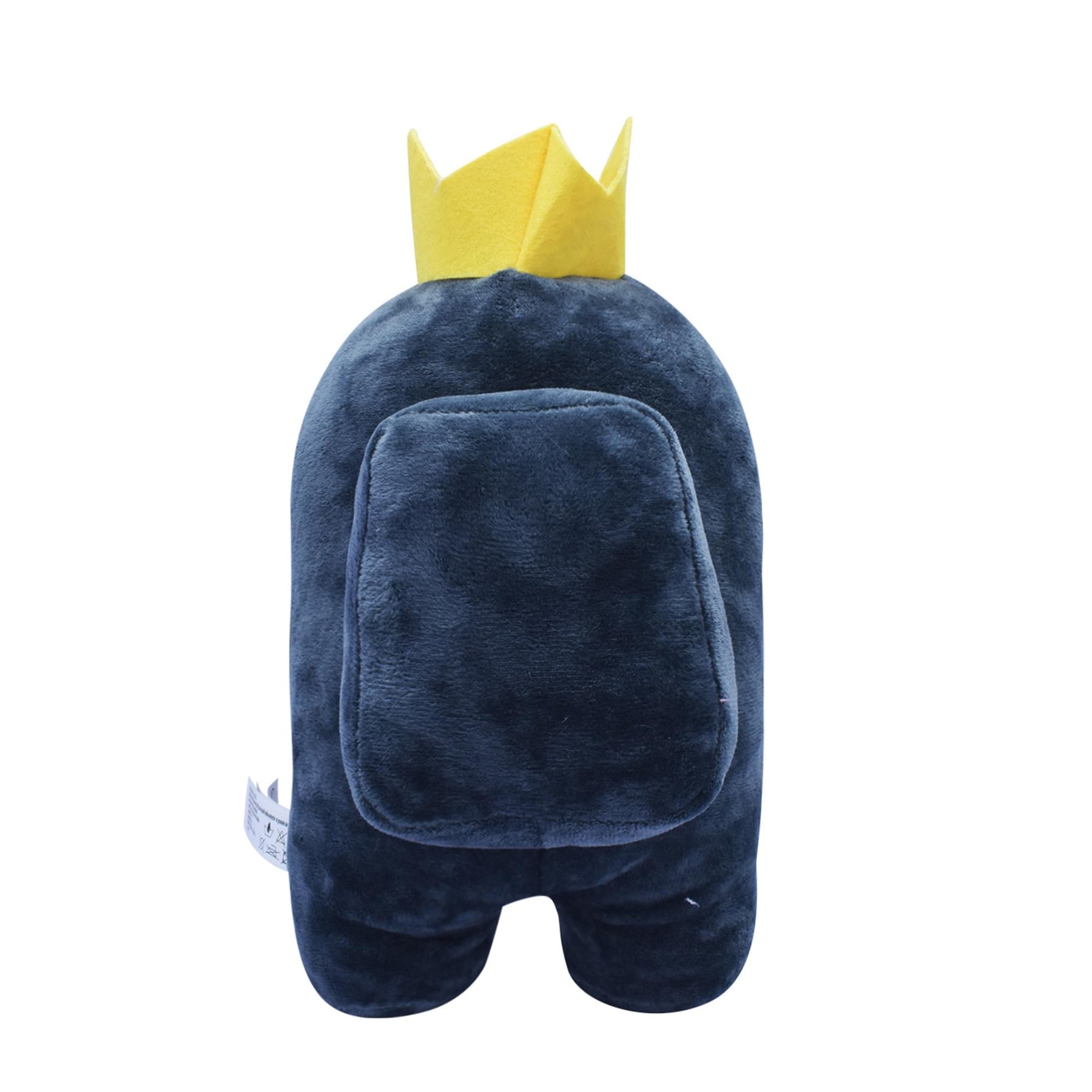 Among Us 7 Inch Plush | Black Crewmate w/ Crown