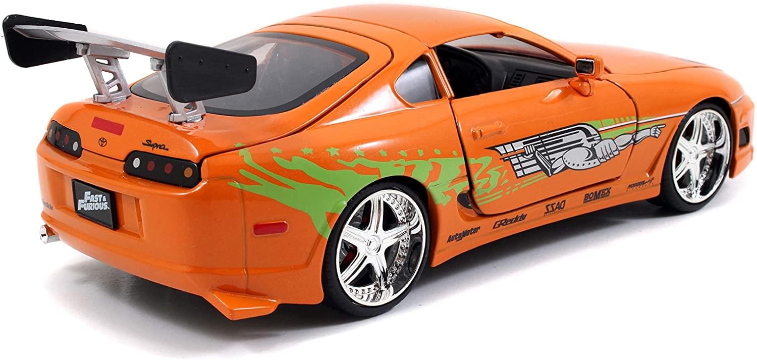 Fast & Furious Brian & Orange Toyota Supra 1:24 Die Cast Vehicle with Figure