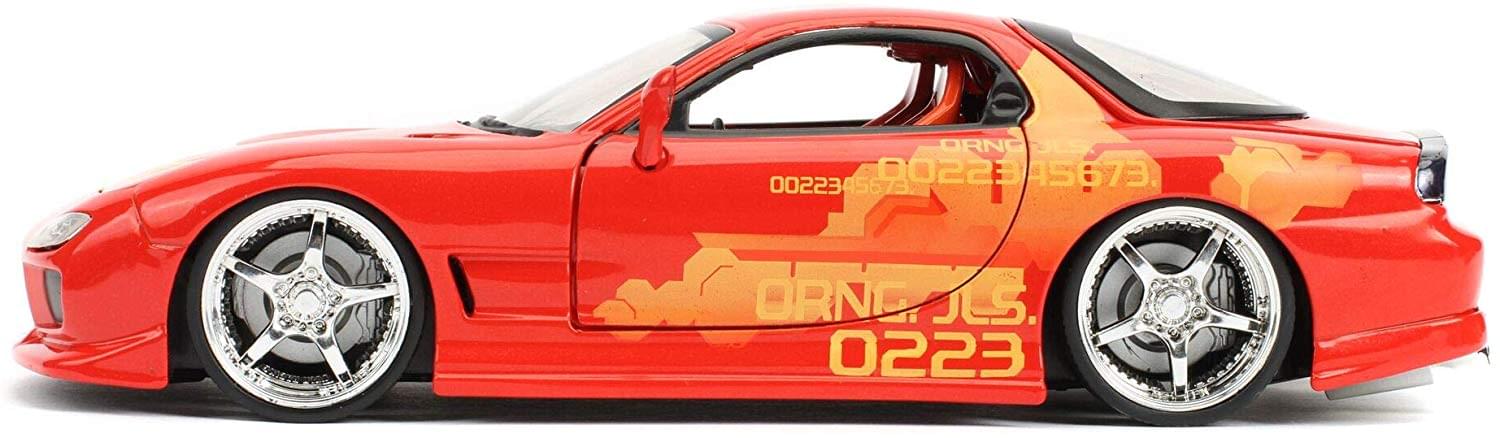 Fast & Furious Julius' Orange Mazda RX-7 1:24 Die Cast Vehicle