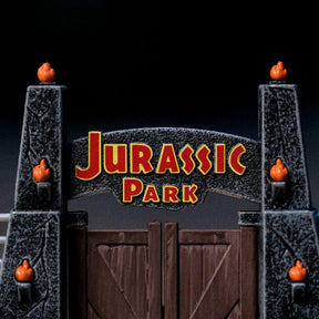 Jurassic Park Gate Diorama Nano Scene w/ 1.65 Inch Die-Cast Cars