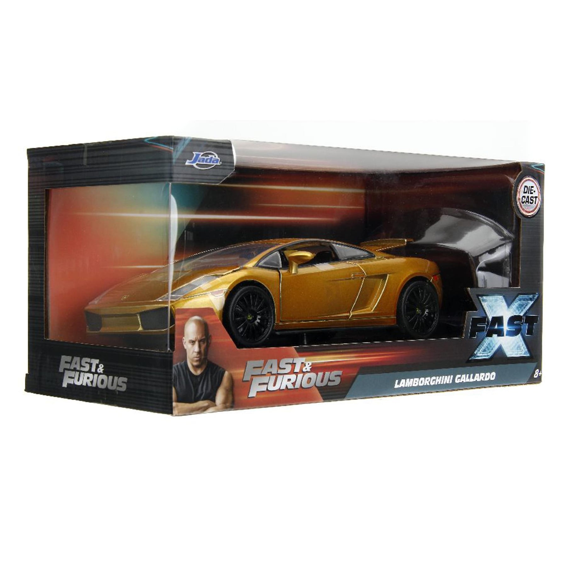 Fast & Furious 1:24 F10 Candy Gold Lamborghini Die-Cast Car