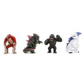 Godzilla x Kong 2.5 Inch Die-Cast Figure 4-Pack | Godzilla, Kong, Skar, Shimo