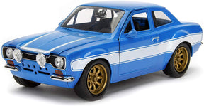 Fast & Furious Brian's Blue Ford Escort RS2000 MK1 1:24 Die Cast Vehicle