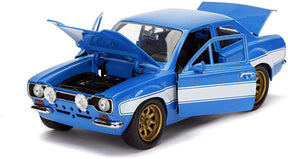 Fast & Furious Brian's Blue Ford Escort RS2000 MK1 1:24 Die Cast Vehicle