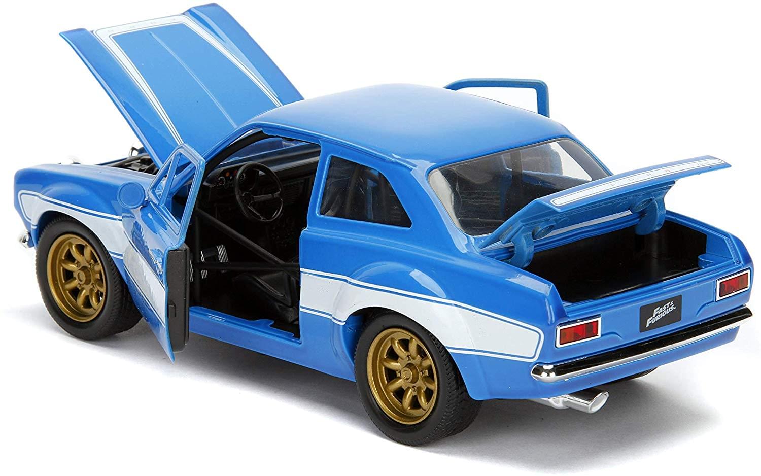 Fast & Furious Brian's Blue Ford Escort RS2000 MK1 1:24 Die Cast Vehicle